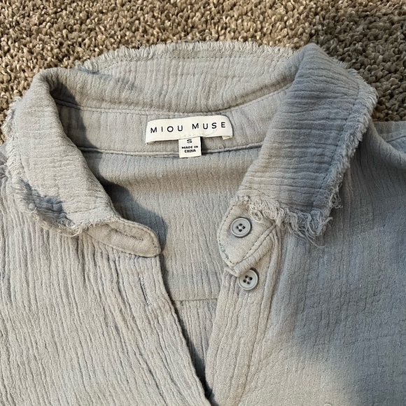 Distressed Button Up - Picture 2 of 2